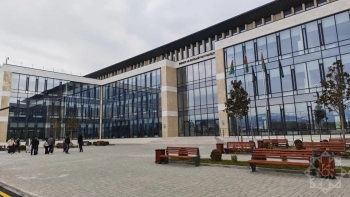 Xankəndi şəhərində yerləşən Qarabağ Universitetinin  Biznes və İqtisadiyyat Fakültəsi binasının tikintisi