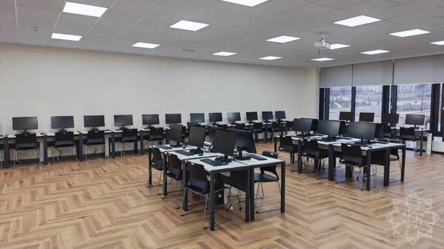 Xankəndi şəhərində yerləşən Qarabağ Universitetinin  Biznes və İqtisadiyyat Fakültəsi binasının tikintisi