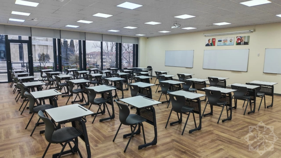 Xankəndi şəhərində yerləşən Qarabağ Universitetinin  Biznes və İqtisadiyyat Fakültəsi binasının tikintisi