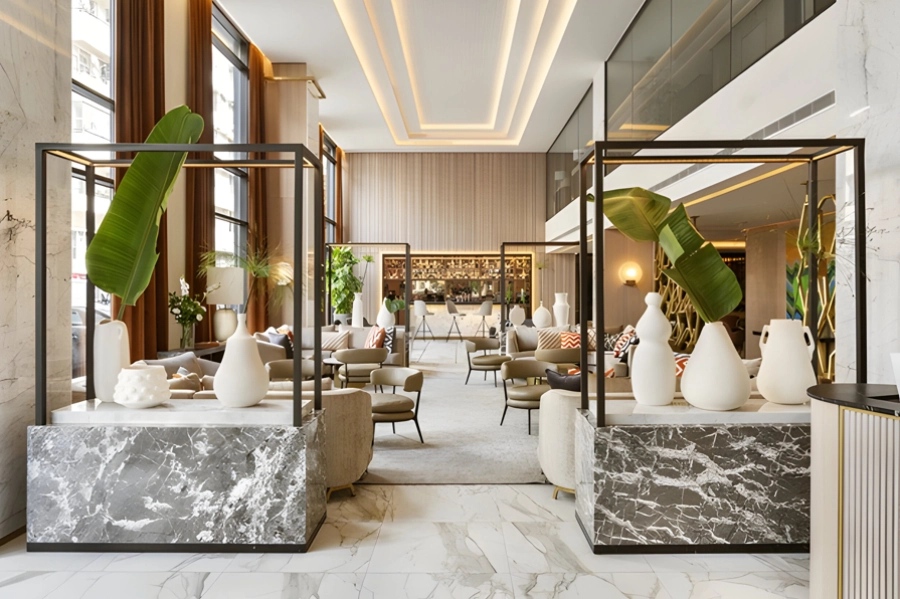 Naxçıvan şəhəri, Heydər Əliyev prospekti, 21A ünvanında tikintisi nəzərdə tutulan 7 mərtəbəli otel binası
